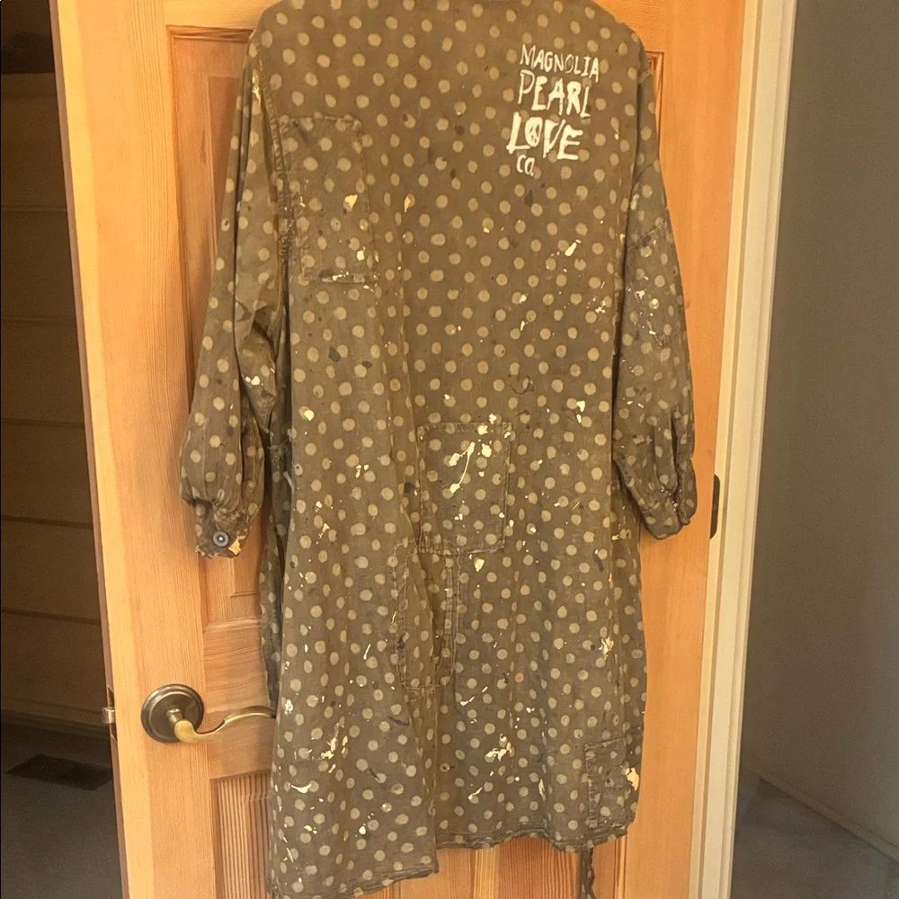 Magnolia Pearl Brown Marguerite Polka Dot Mini Dress - Picture 5 of 11